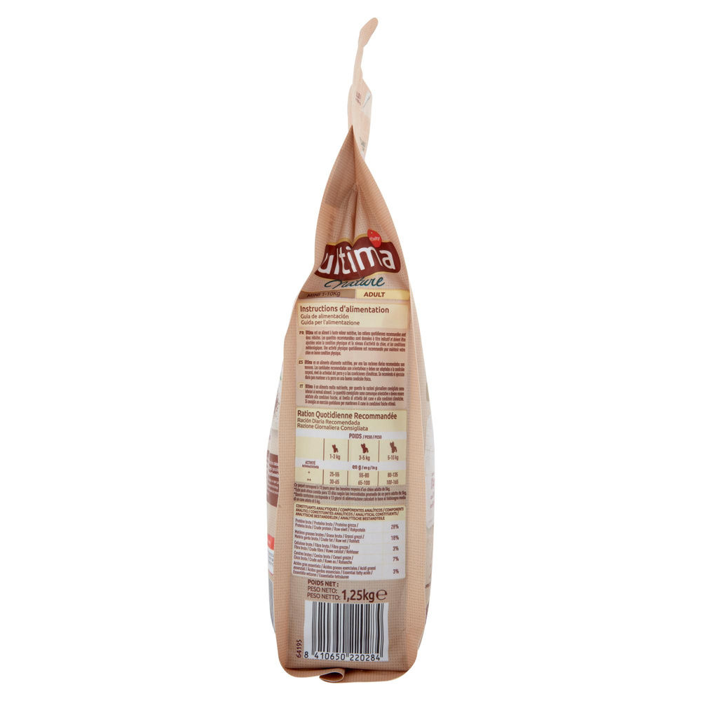 PASTO COMPLETO MINI AGNELLO ULTIMA DOG NATURE SACCHETTO KG 1,25 - 6