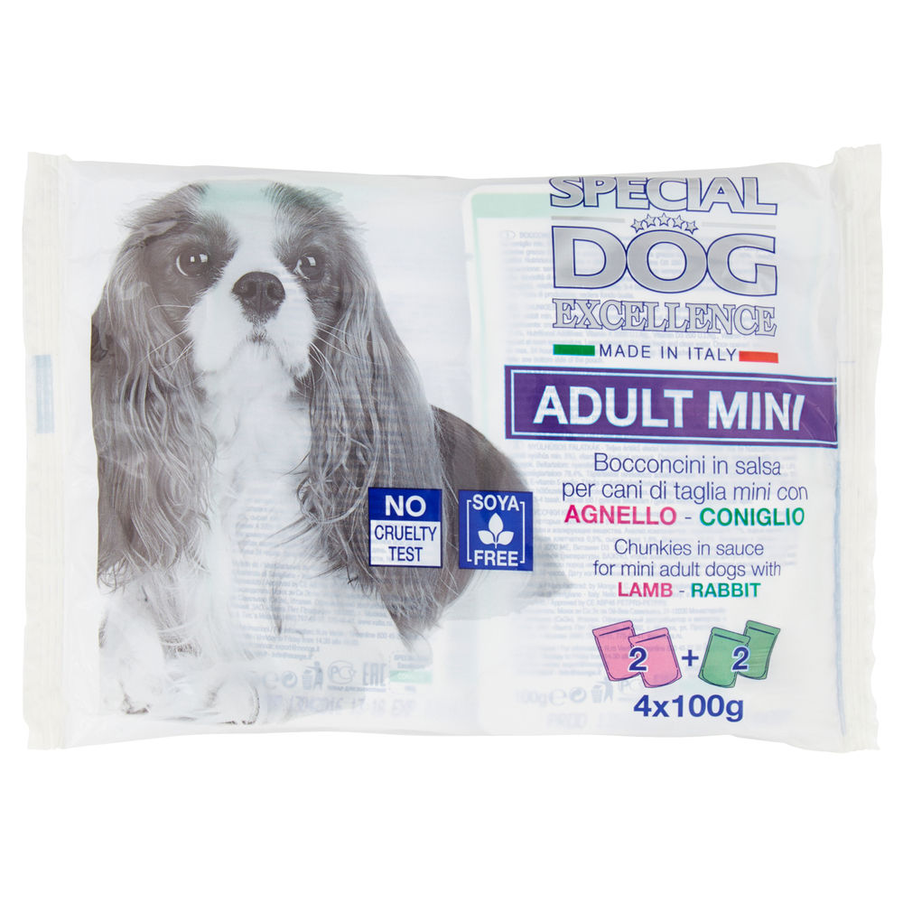 UMIDO CANE BOCCONCINI SPECIAL DOG EXCELLENCE MINI ADULT AGN/CON MULTIPACK G100X4 - 0