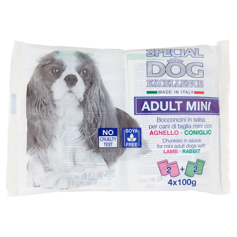 UMIDO CANE BOCCONCINI SPECIAL DOG EXCELLENCE MINI ADULT AGN/CON MULTIPACK G100X4 - 2