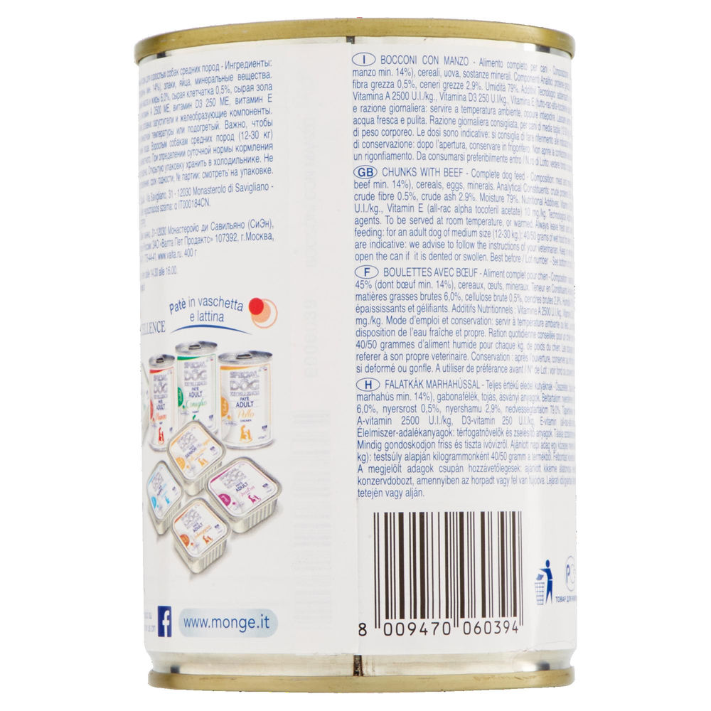SPECIAL DOG EXCELLENCE BOCCONI MEDIUM ADULT MANZO LATTINA G 400 - 1