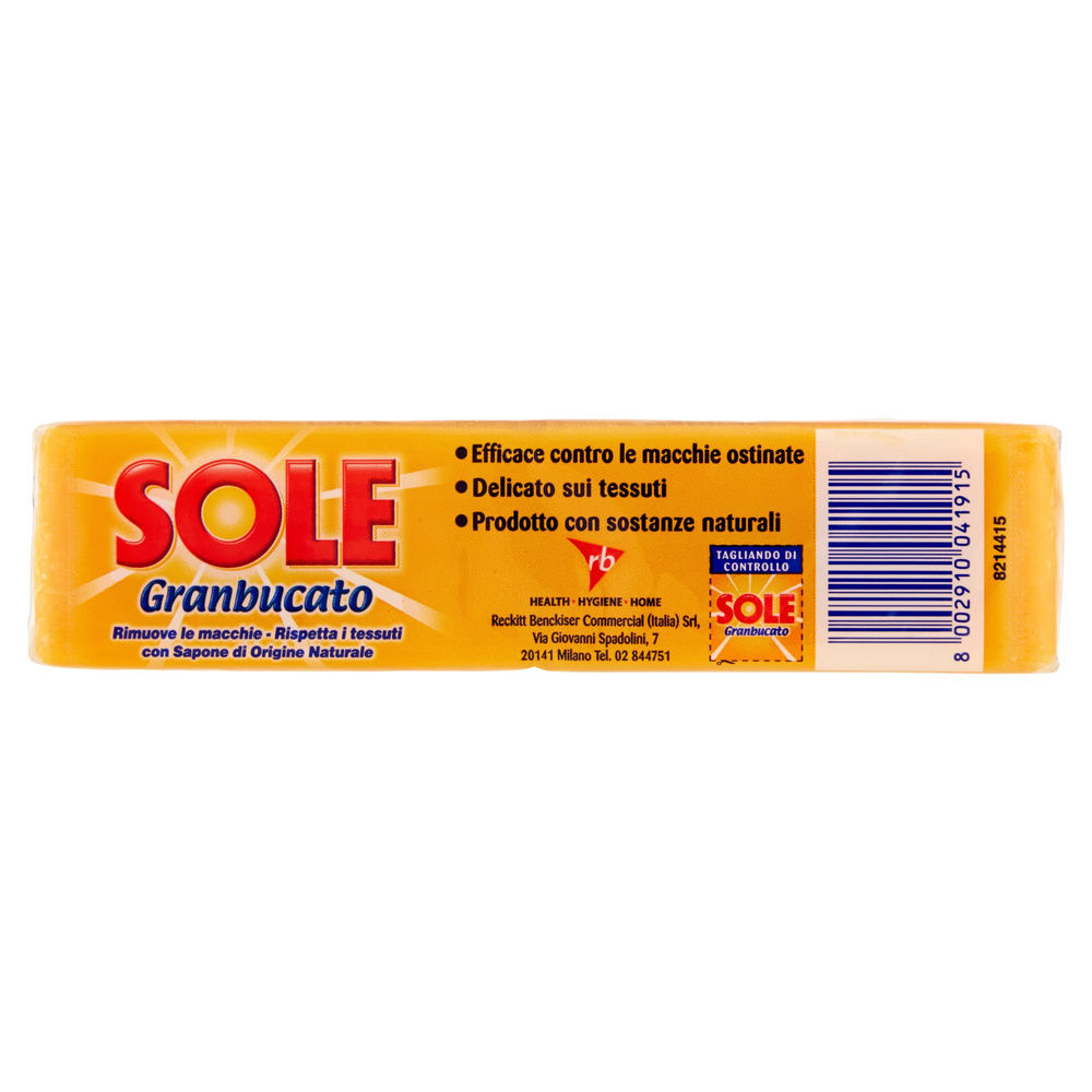 SOLE A MANO SAPONE BUCATO GIALLO GRAMMI 250X2 - 6