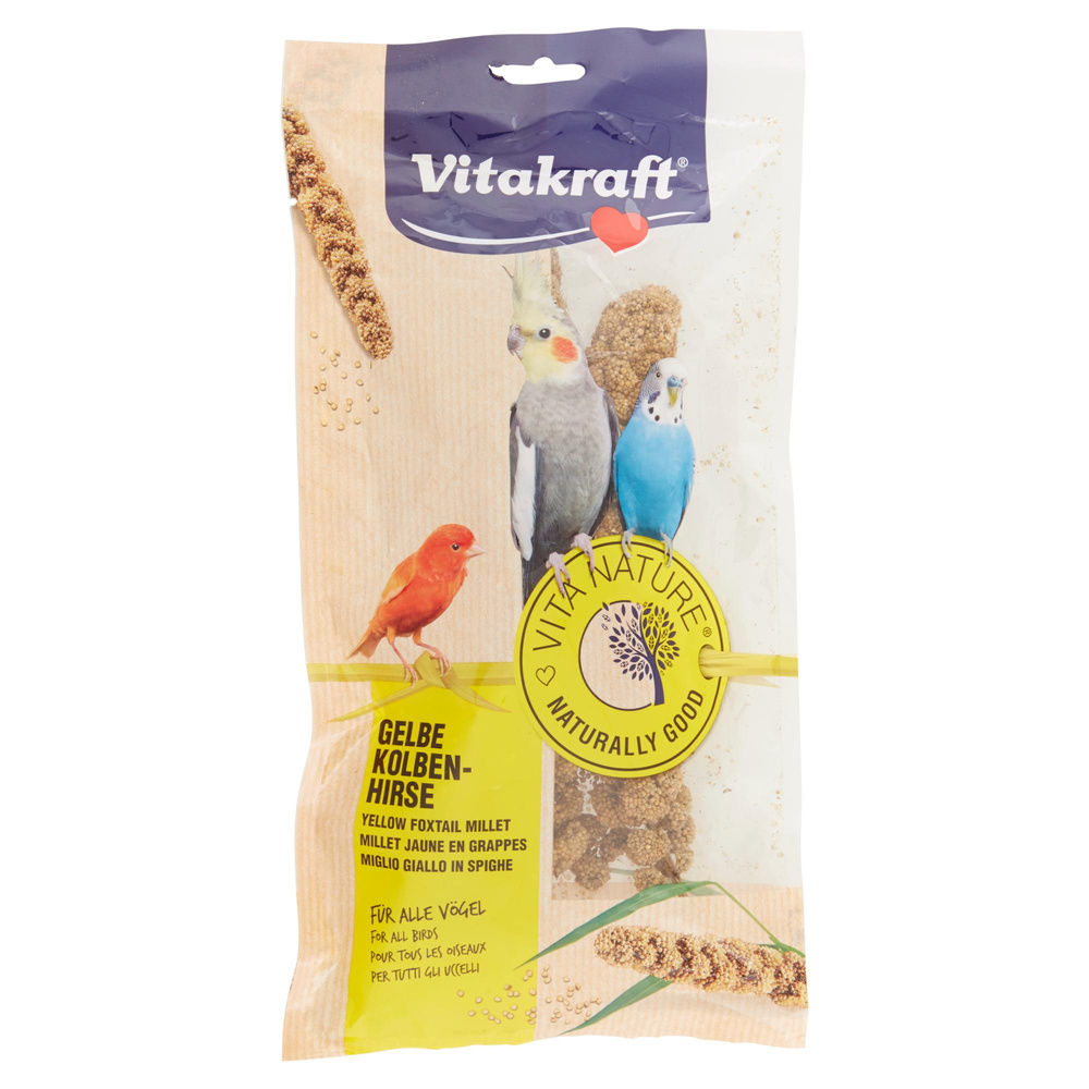 ALIMENTI UCCELLI MULTISPECIE VITAKRAFT SPIGA PANICO VITA NATURE  BUSTA G100 - 7