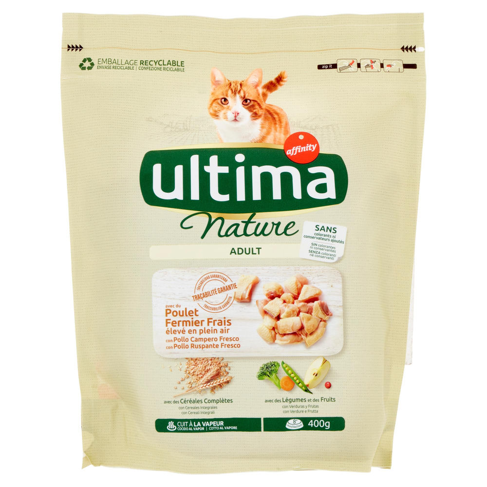 SECCO GATTO ULTIMA NATURE POLLO SACCHETTO G 400 - 3