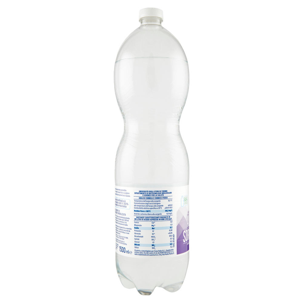 ACQUA MINERALE COOP FRIZZANTE MIN. MINER. FONTE ORO 30% RPET L 1,5 - 4