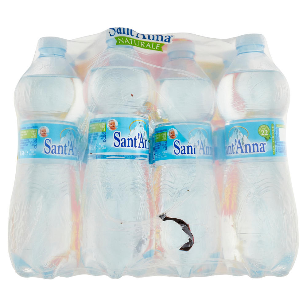 ACQUA MINERALE NATURALE SANT'ANNA CLUSTER ML 500 X 24 - 7