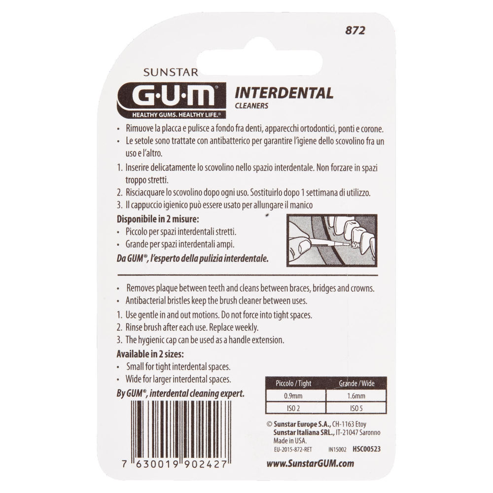 SCOVOLINO GUM INTERDENTAL CLEANERS PICCOLO PZ 8 - 1