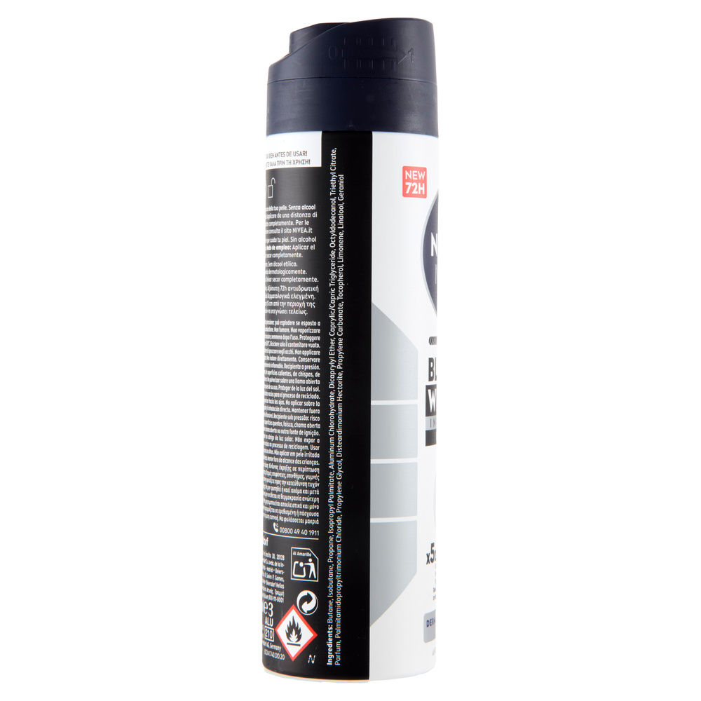 DEODORANTE NIVEA BLACK&WHITE SPRAY MEN ML150 - 4