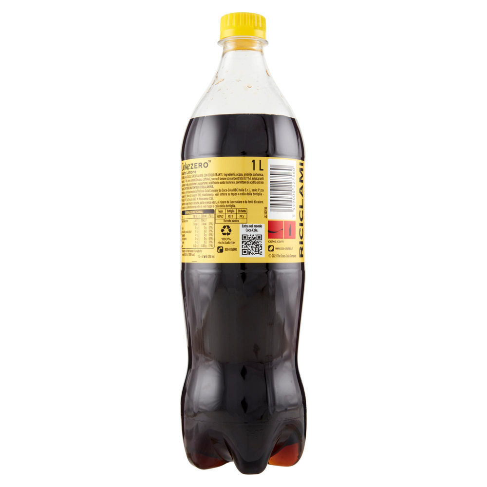 COCA COLA ZERO ZUCCHERI GUSTO LIMONE PET L 1 - 1