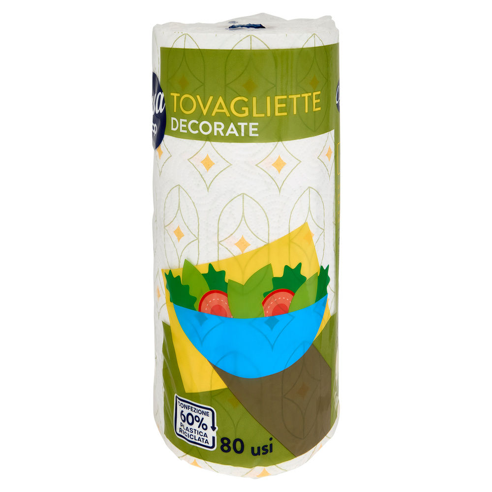 TOVAGLIETTA MONOUSO COOP CASA ROTOLO DECORATA 80 USI FSC PZ 1 - 15