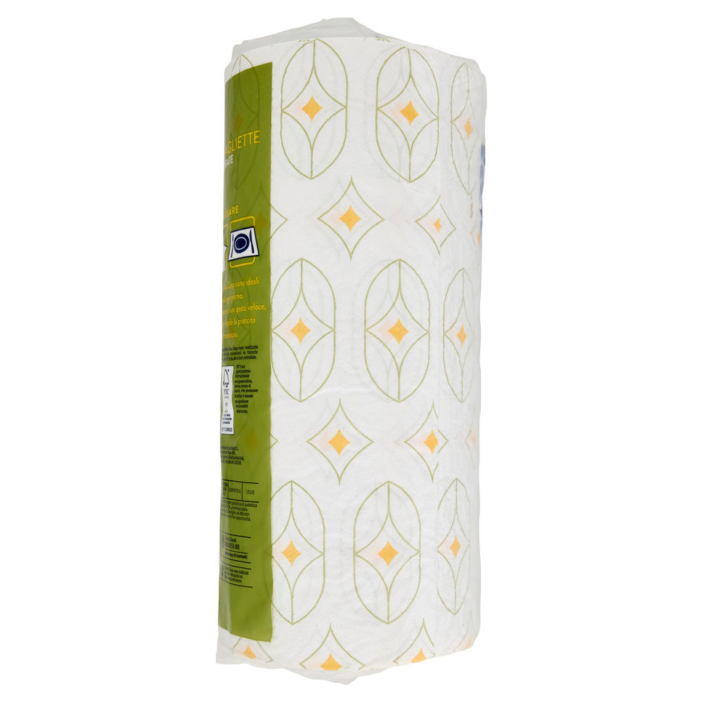 TOVAGLIETTA MONOUSO COOP CASA ROTOLO DECORATA 80 USI FSC PZ 1 - 12