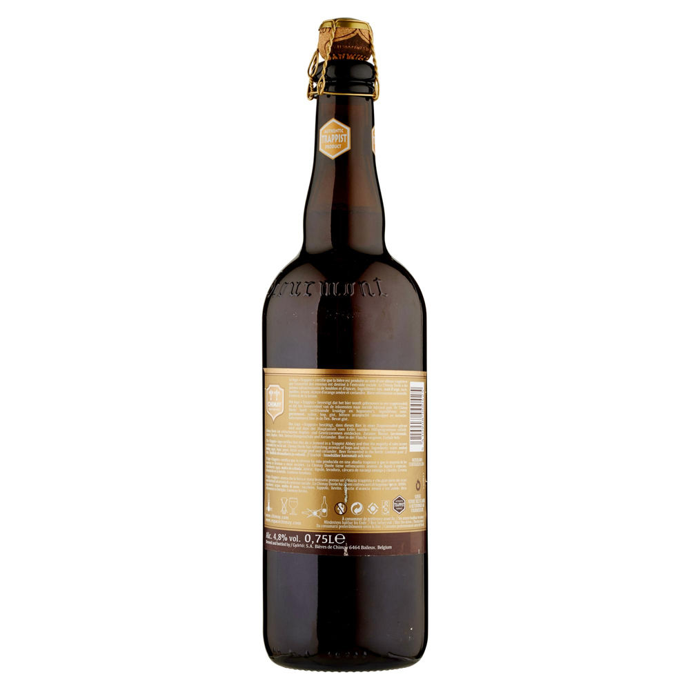 BIRRA CHIMAY DORE' 4,8 GRADI BOTTIGLIA ML 750 - 1