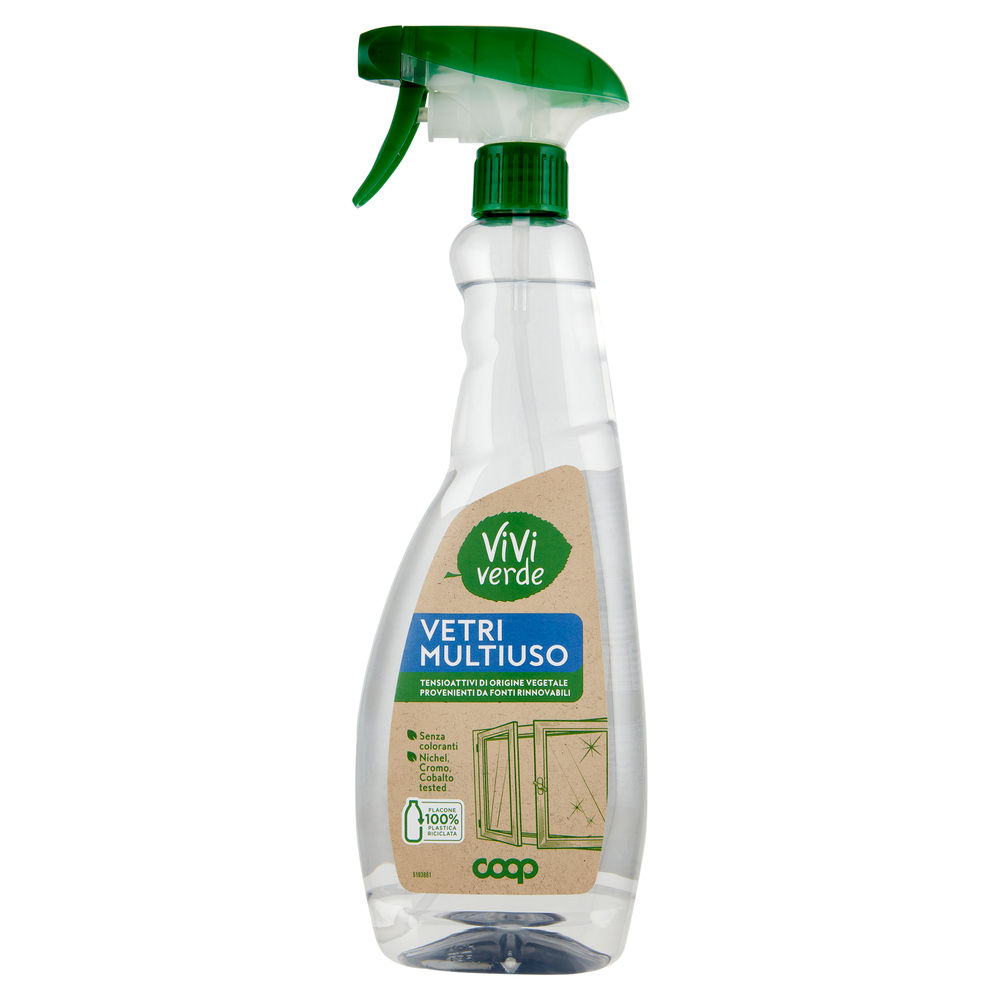 Detergente vetri e multiuso vivi verde coop con erogatore ml. 750