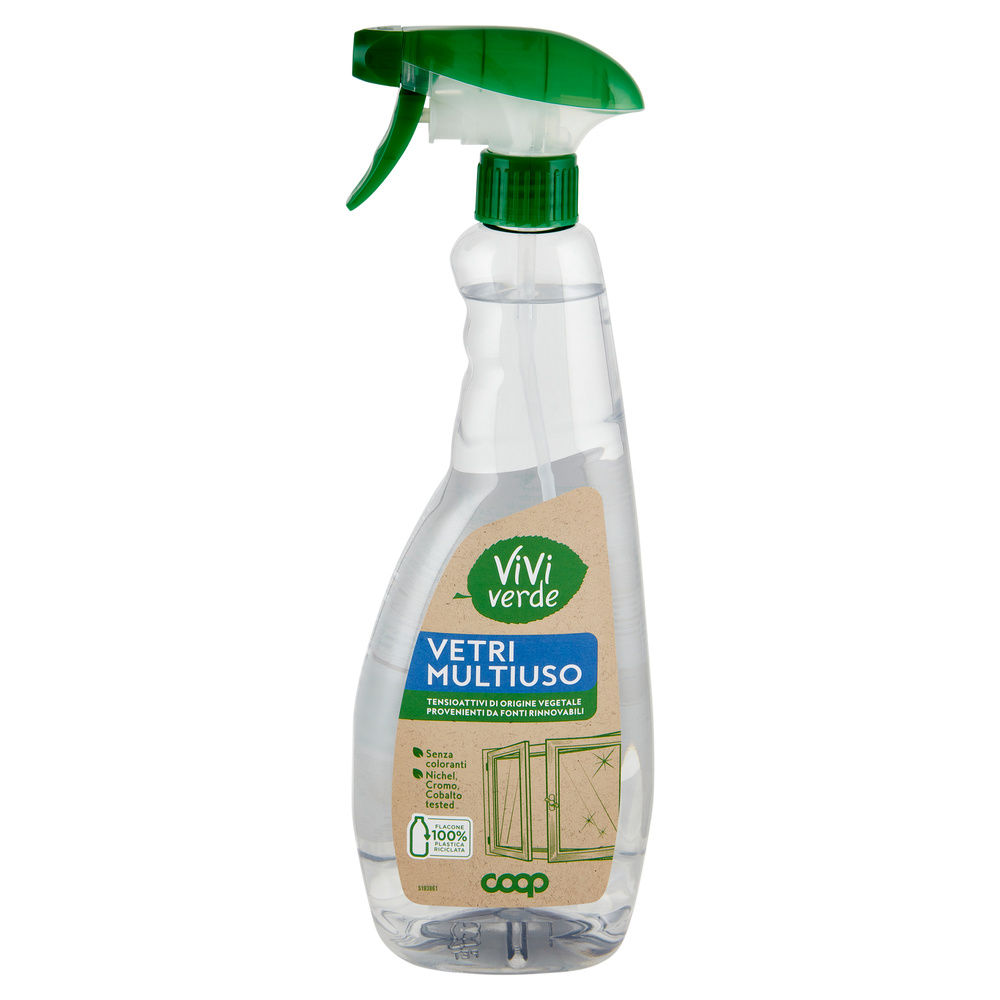 DETERGENTE VETRI E MULTIUSO VIVI VERDE COOP CON EROGATORE ML. 750 - 7