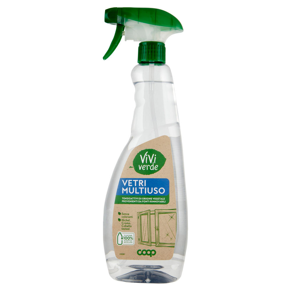 DETERGENTE VETRI E MULTIUSO VIVI VERDE COOP CON EROGATORE ML. 750 - 6