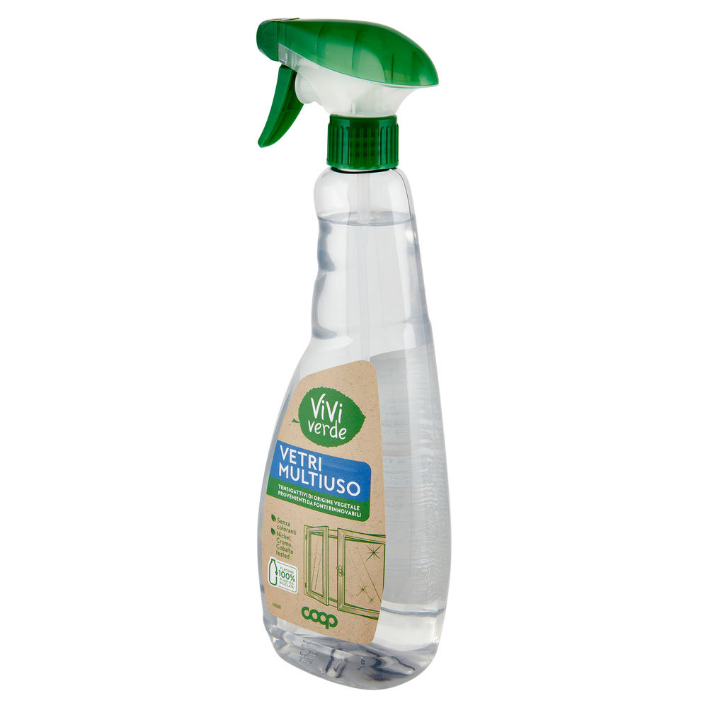 DETERGENTE VETRI E MULTIUSO VIVI VERDE COOP CON EROGATORE ML. 750 - 5