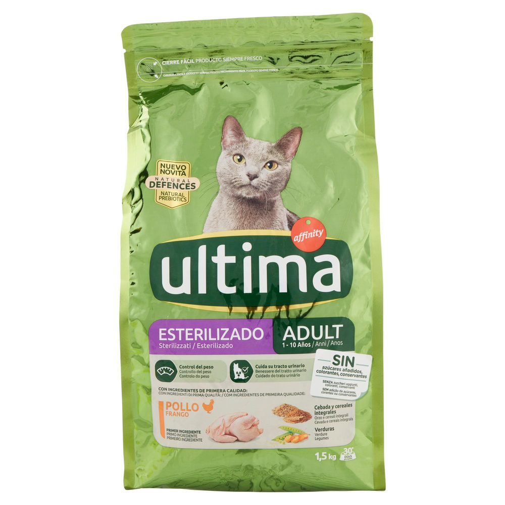 SECCO GATTO ULTIMA  STERILIZZATO POLLO SACCHETTO KG 1,5 - 2