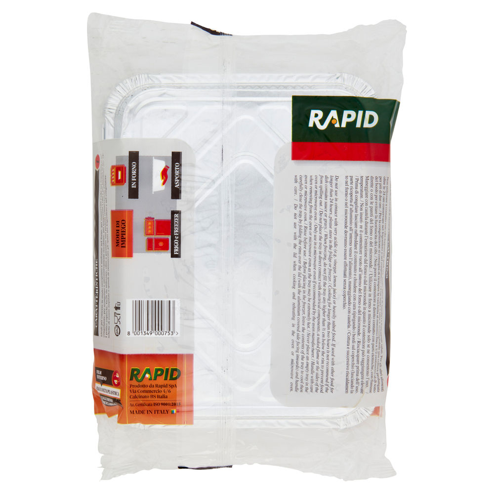 CONTENITORE ALLUMINIO RAPID R30 4 PORZIONI CON COPERCHIO PZ3 - 1