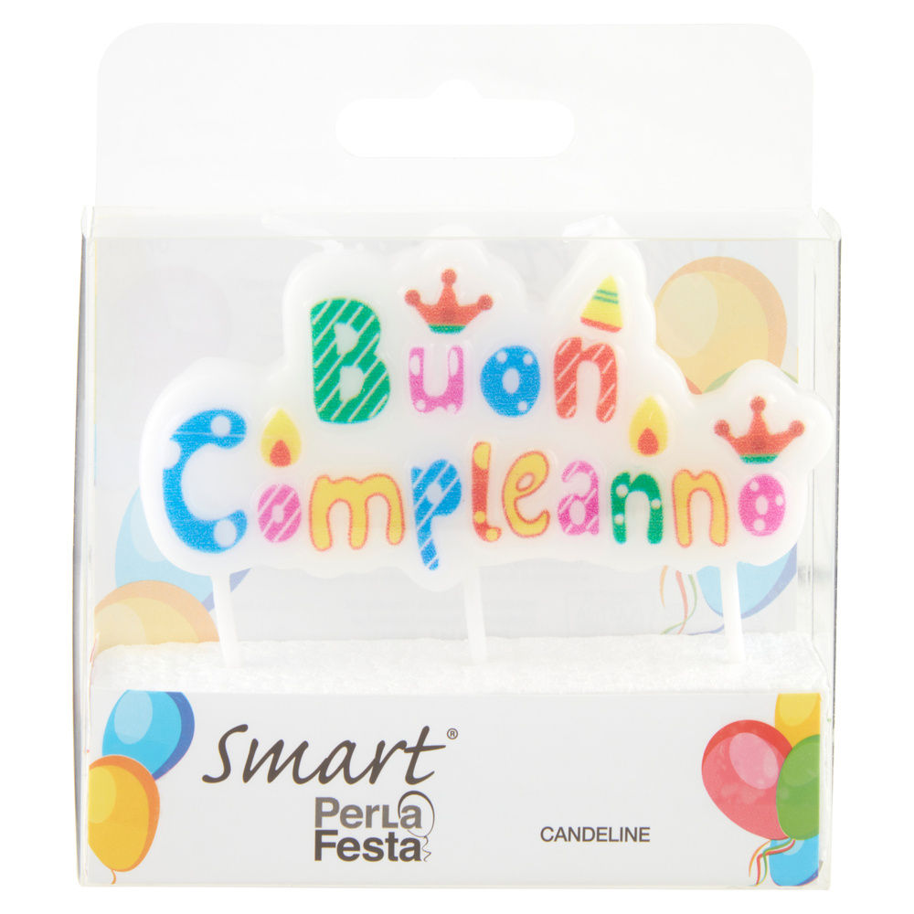 CANDELA BUON COMPLEANNO PERLAFESTA PZ 1 - 4