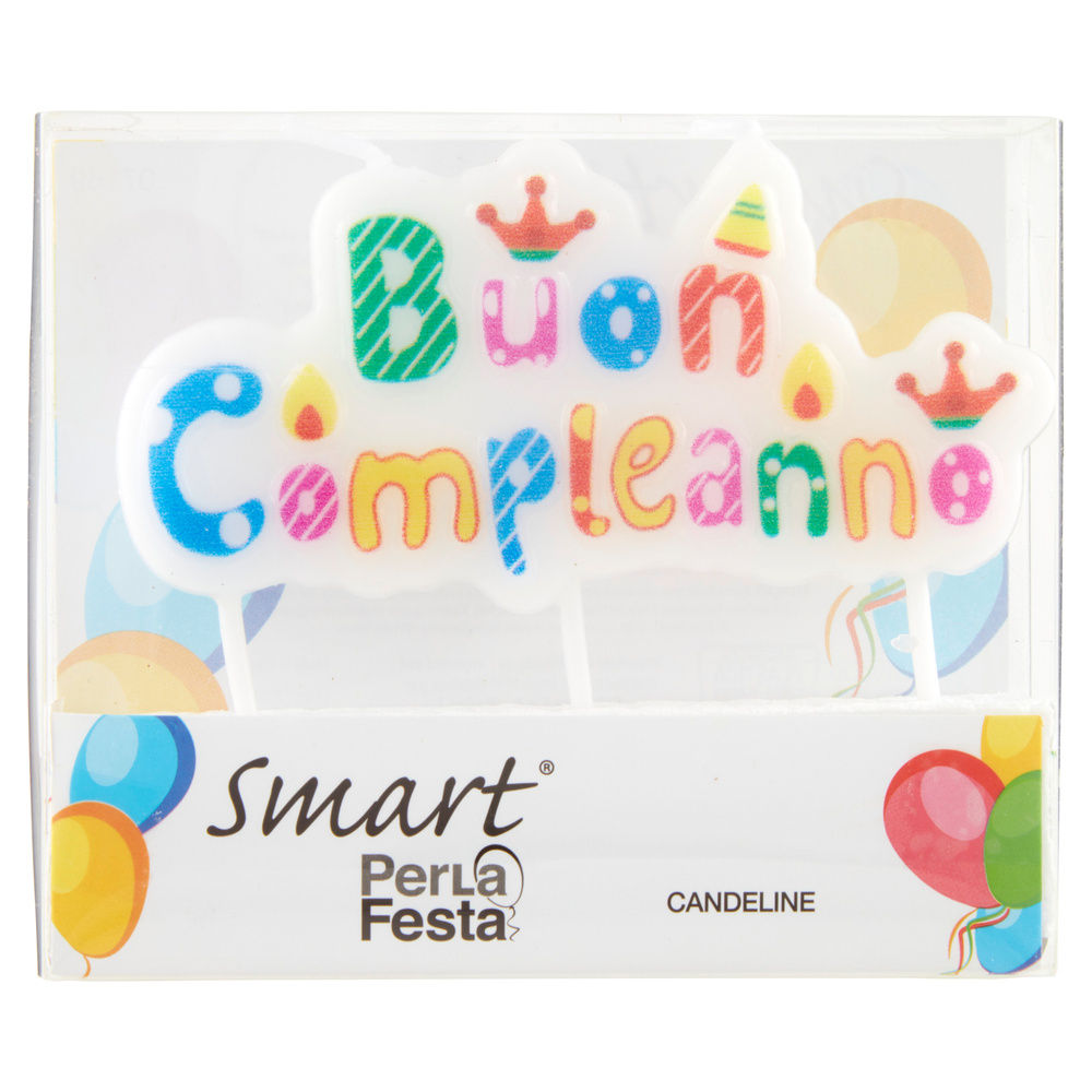CANDELA BUON COMPLEANNO PERLAFESTA PZ 1 - 6