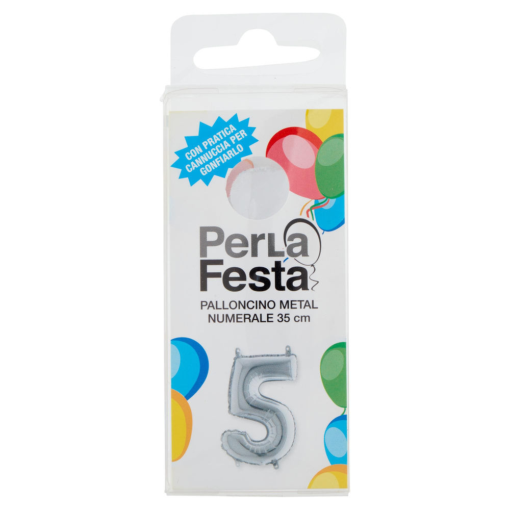 PALLONCINO MYLAR N 5 PERLAFESTA PZ 1 - 5