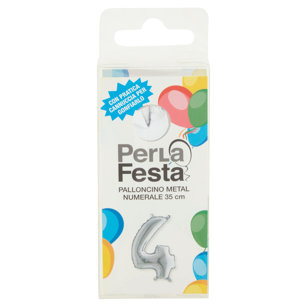 PALLONCINO MYLAR N 4 PERLAFESTA PZ 1 - 4