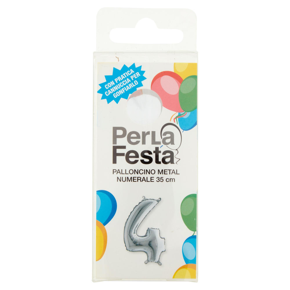 PALLONCINO MYLAR N 4 PERLAFESTA PZ 1 - 7