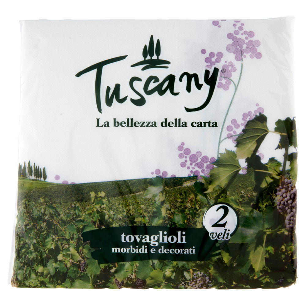 TOVAGLIOLO TUSCANY 38X38 2V 40PZ DECORATO - 3