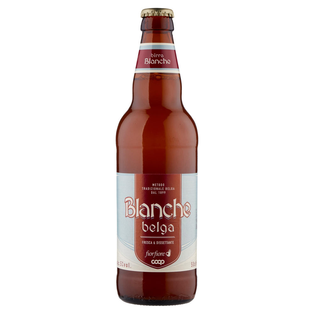 Birra blanche fior fiore coop 5 gradi bottiglia ml 500