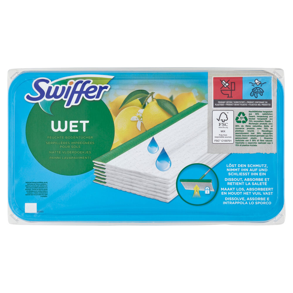 Panni lavapavimenti swiffer wet pz 24