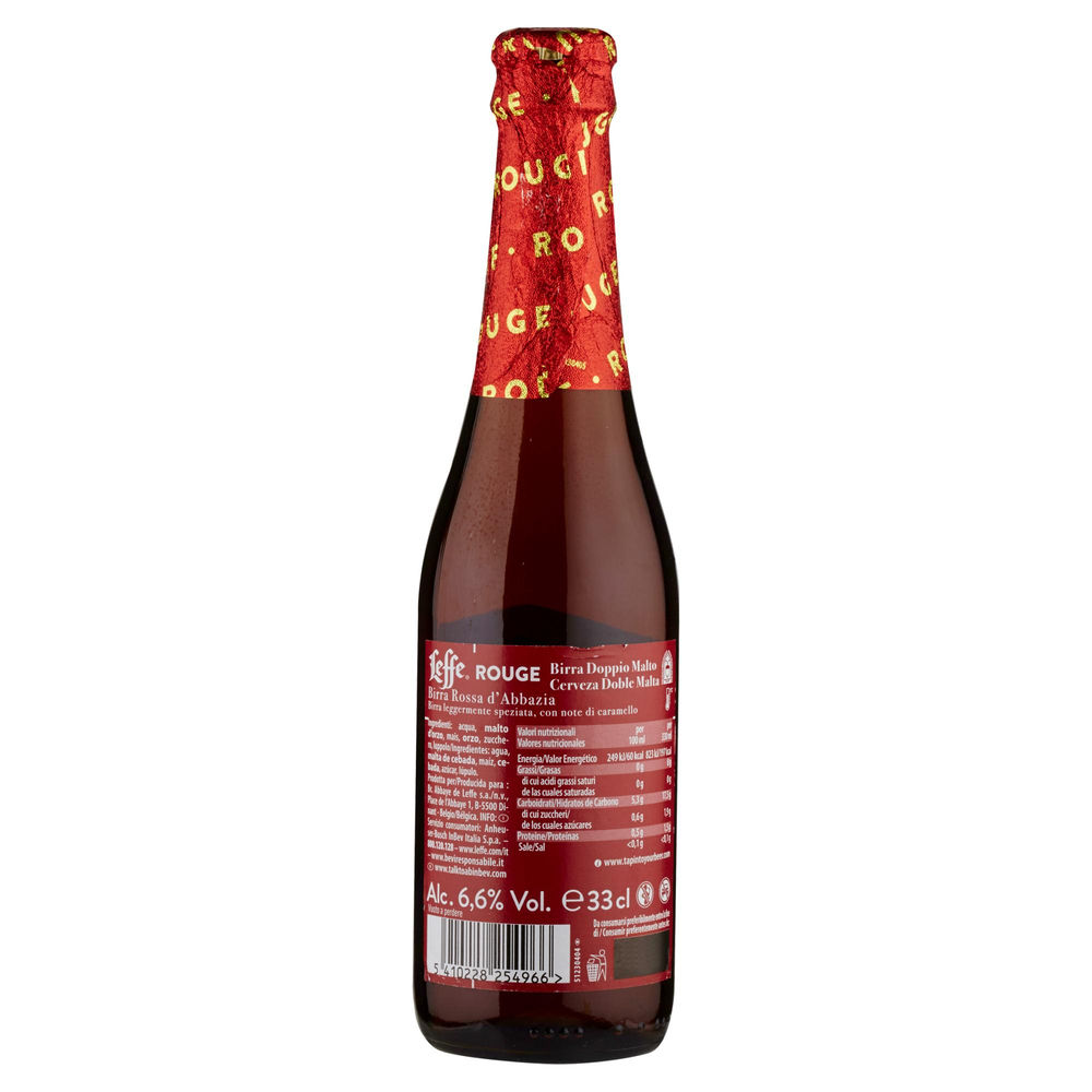 BIRRA LEFFE ROSSA 6,6 GRADI BOTTIGLIA ML 330 - 1