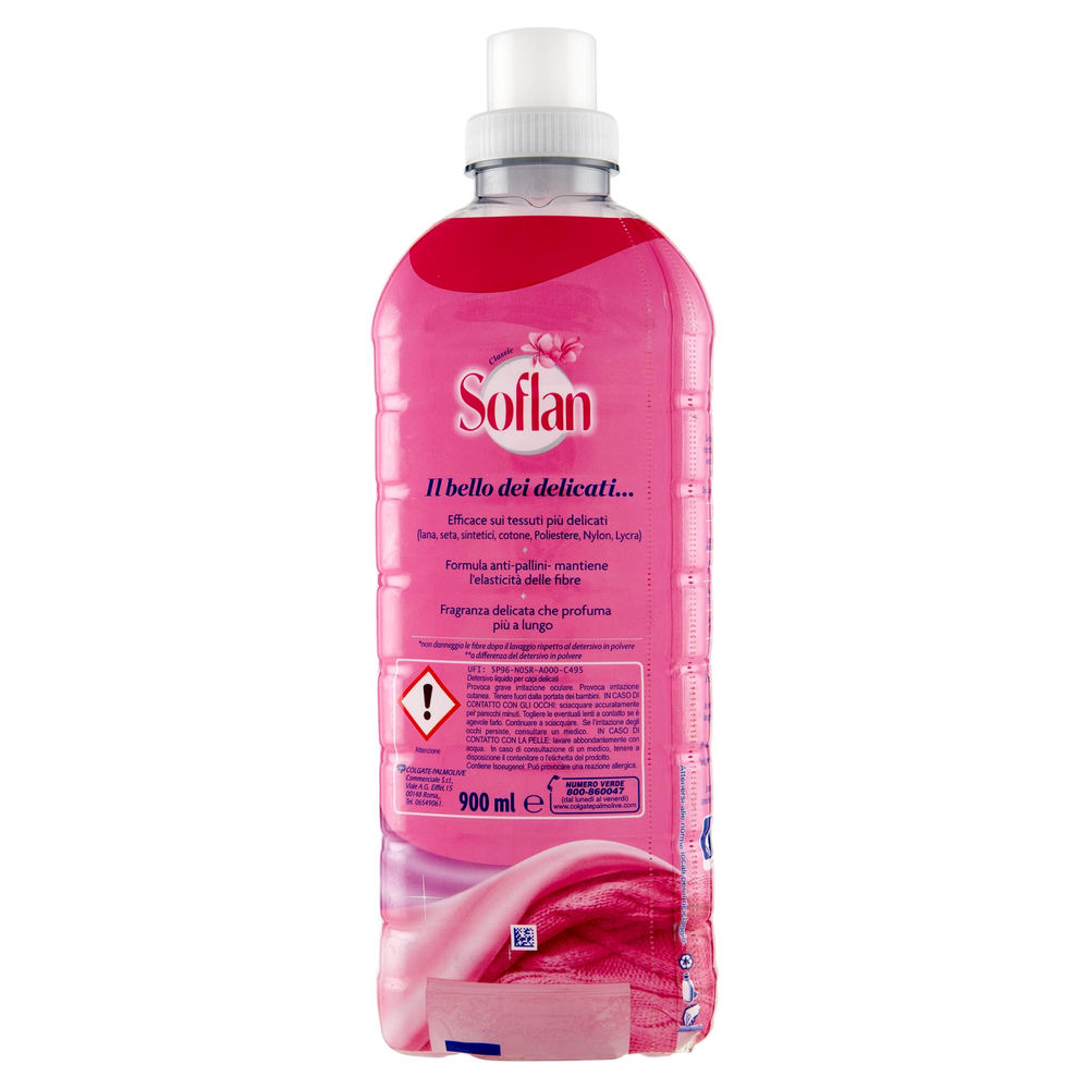 DETERSIVO LIQUIDO INDUMENTI DELICATI SOFLAN CLASSIC ROSA ML 900 - 1