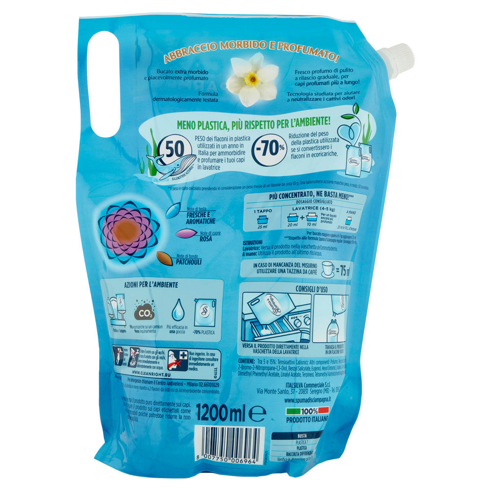 AMMORBIDENTE CONCENTRATO ECORIC.SPUMA DI SCIAMPAGNA FRESCA RUGIADA 60LAV ML 1200 - 1