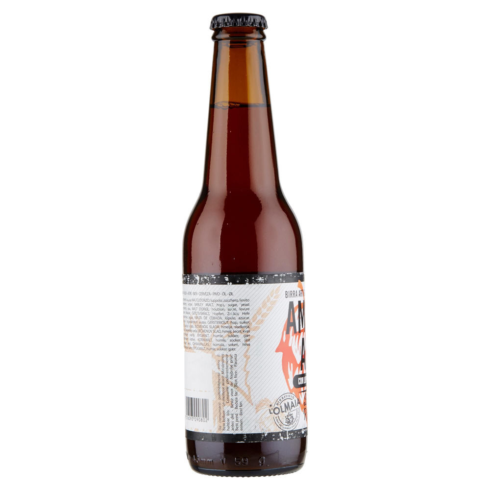 BIRRA L'OLMAIA AMBER ALE 6 GRADI BOTTIGLIA ML 330 - 6