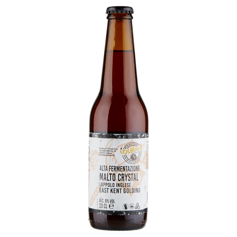 BIRRA L'OLMAIA AMBER ALE 6 GRADI BOTTIGLIA ML 330 - 2