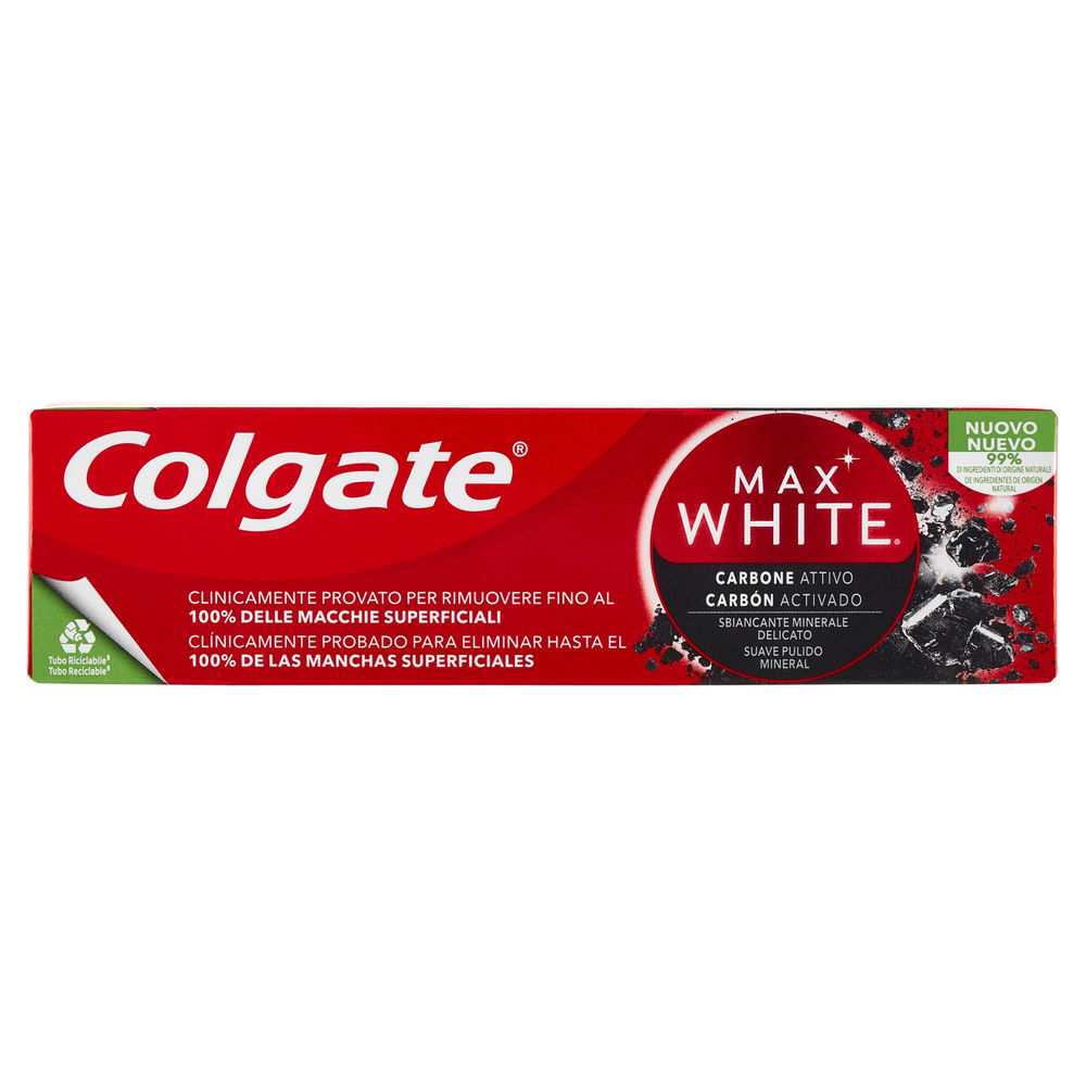 Dentifricio colgate max white carbon ml75