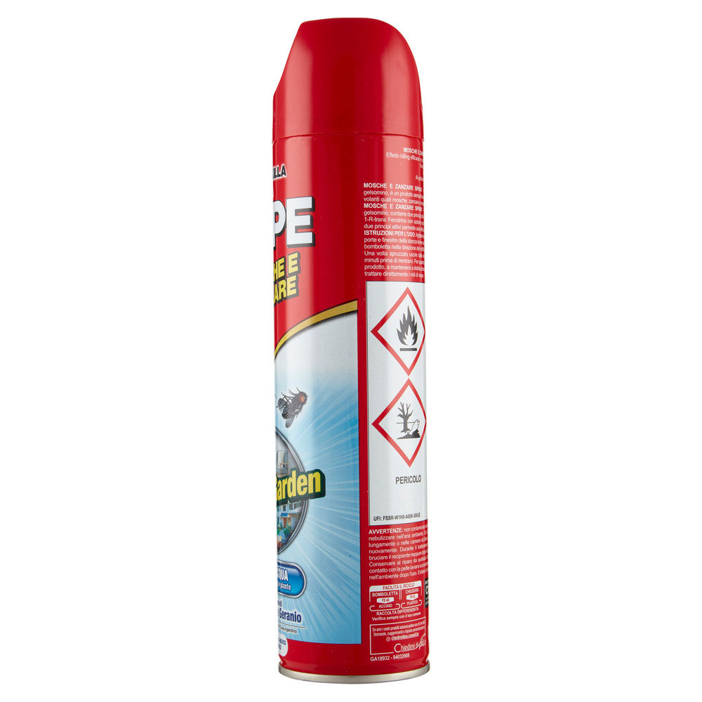 REPULSIVO SPRAY VAPE MOSCHE E ZANZARE GERANIO GELSOMINO ML 400 - 4