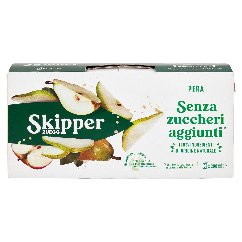 SUCCO PERA SENZA ZUCCHERI SKIPPER CLUSTER BRIK ML 200 X 3 - 2