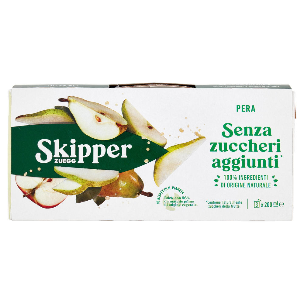 SUCCO PERA SENZA ZUCCHERI SKIPPER CLUSTER BRIK ML 200 X 3 - 4