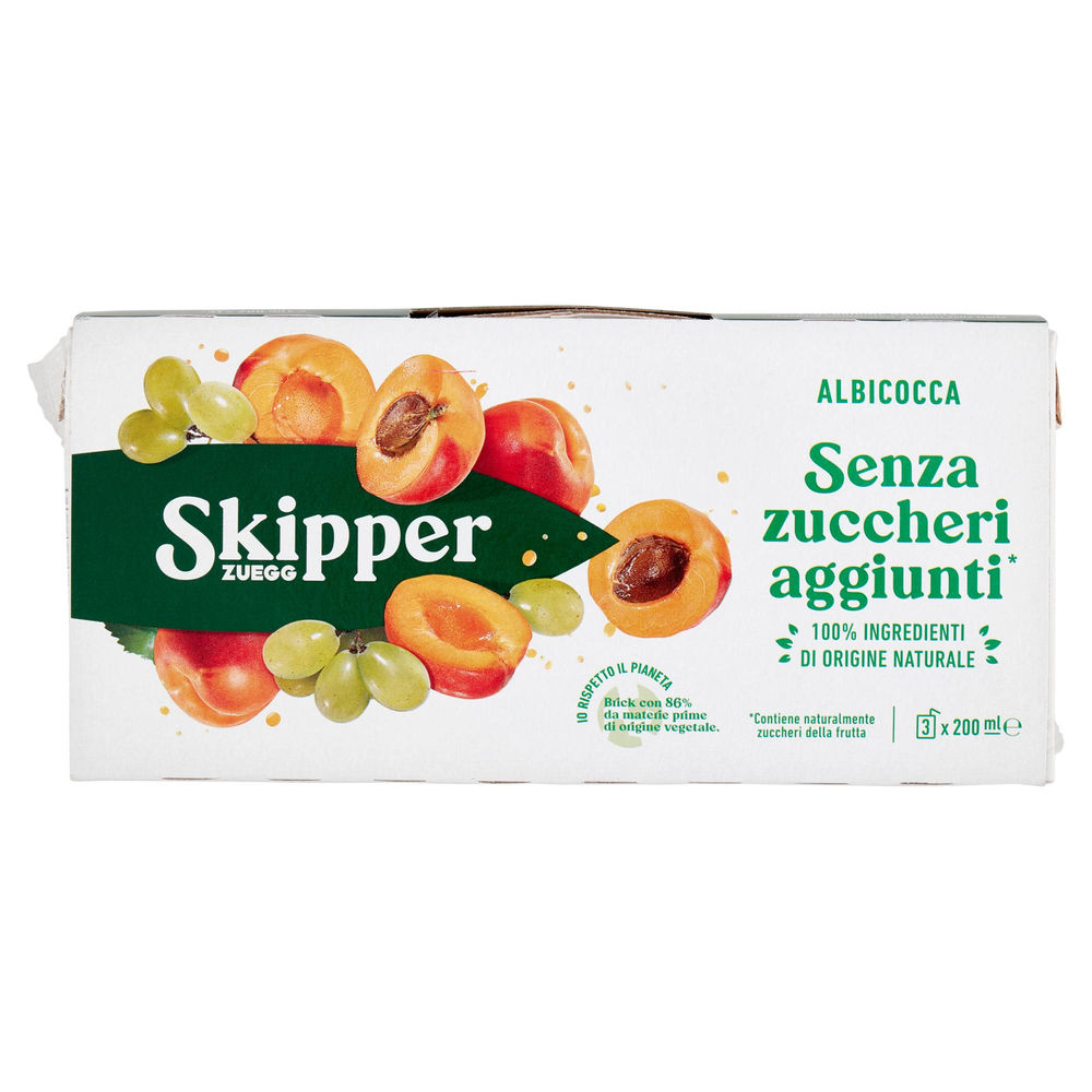 SUCCO ALBICOCCA SENZA ZUCCHERI SKIPPER CLUSTER BRIK ML 200 X 3 - 0