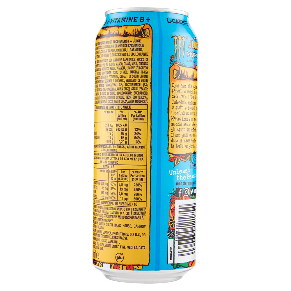 BEVANDA ENERGY DRINK MONSTER MANGO LOCO LATTINA ML 500 - 1