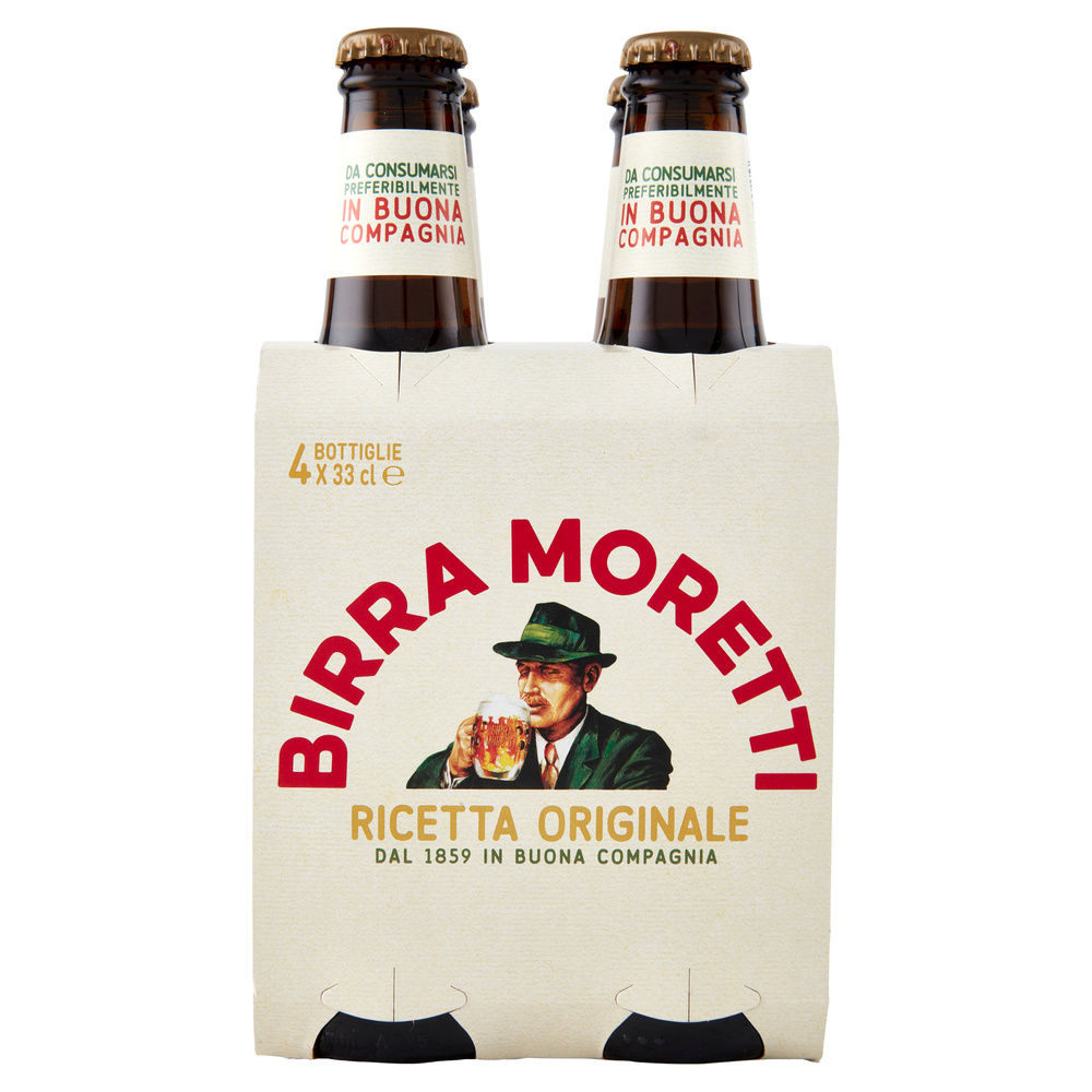 BIRRA MORETTI 4,6 GRADI CLUSTER ML 330 X 4 - 5