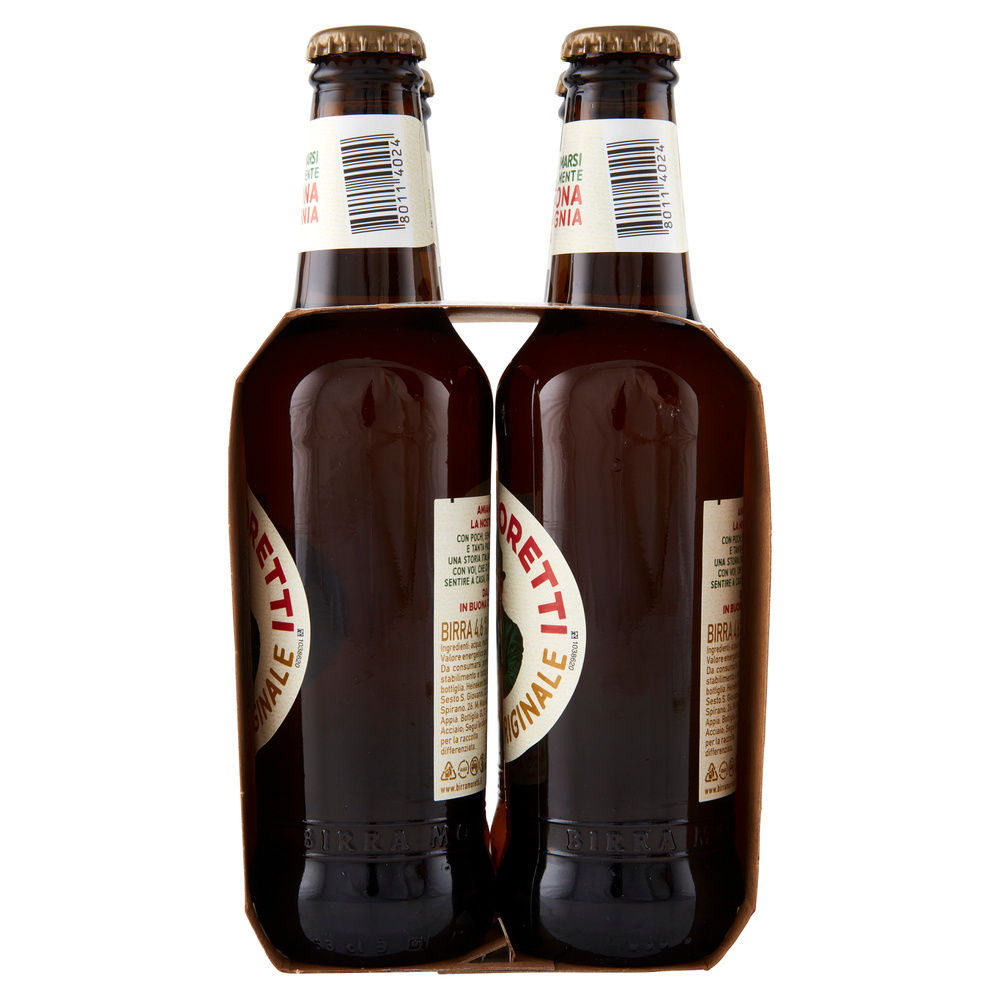 BIRRA MORETTI 4,6 GRADI CLUSTER ML 330 X 4 - 2