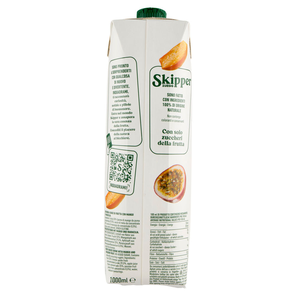 SUCCO MANGO E PASSION FRUIT SENZA ZUCCHERO SKIPPER BRICK L 1 - 1