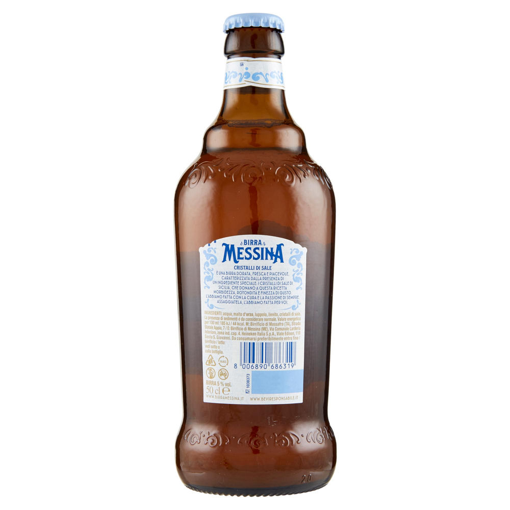 BIRRA MESSINA CRISTALLI DI SALE 5 GRADI BOTTIGLIA ML 500 - 1