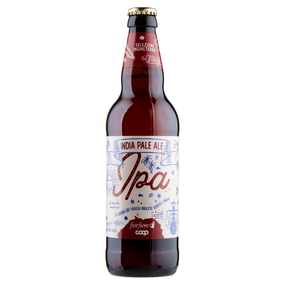 Birra ipa fior fiore coop 6 gradi bottiglia ml 500