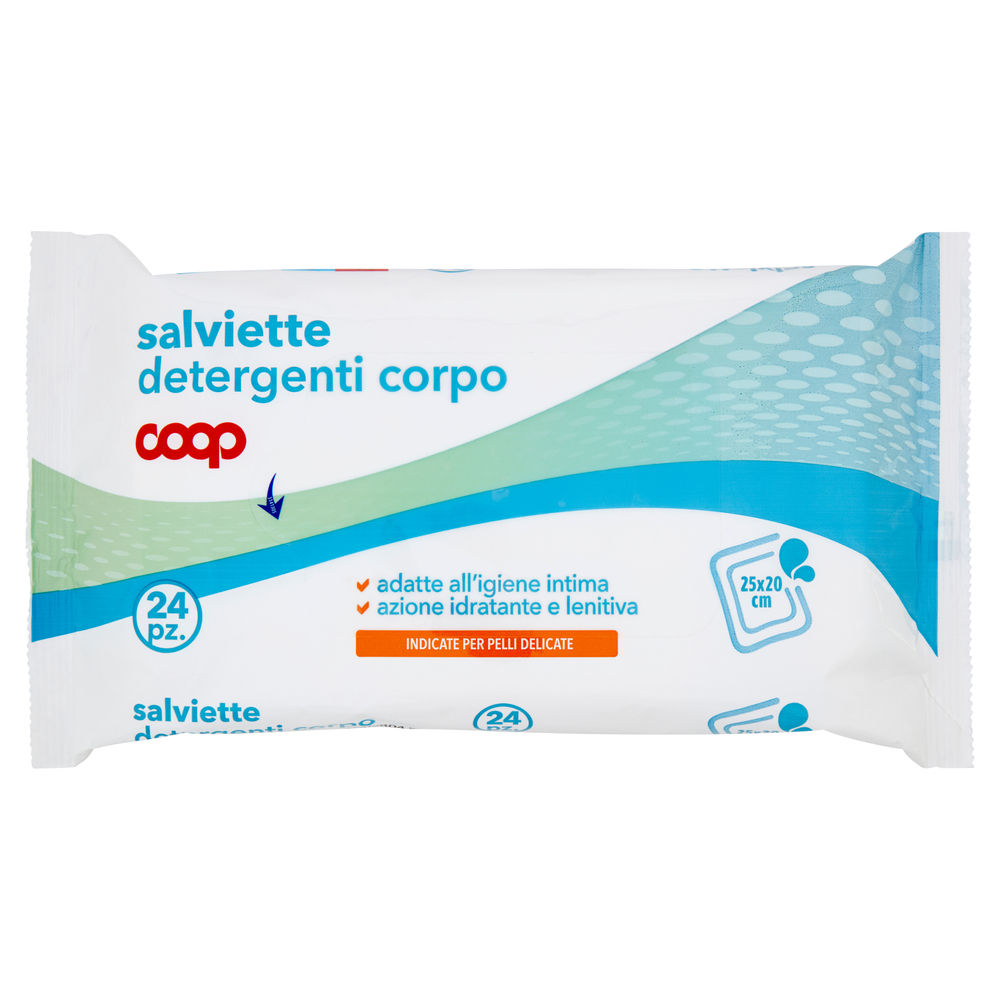 Salviette detergenti corpo coop pz.24