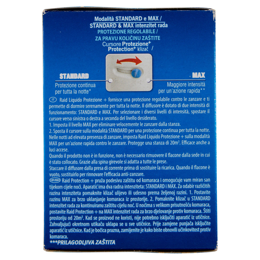 ELETTROEMANATORE+RICARICA RAID LIQUIDO PROTEZIONE PIÙ PZ 1 - 8