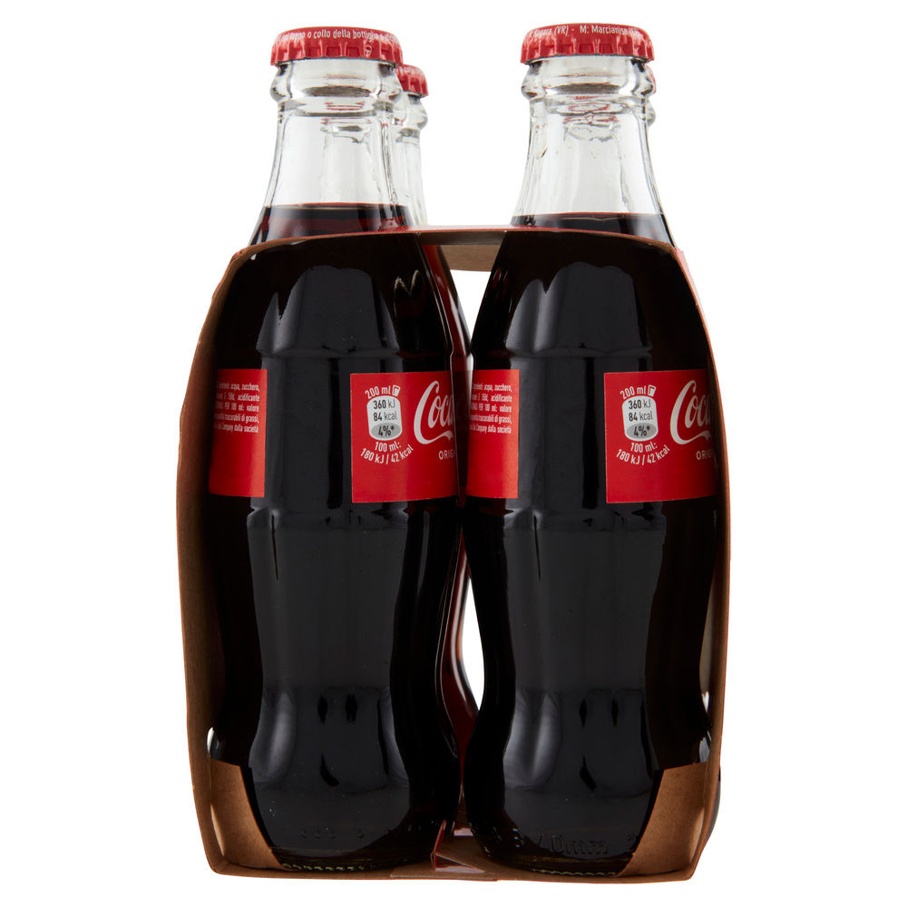 COCA COLA CLUSTER VETRO ML 200 X 4 - 6