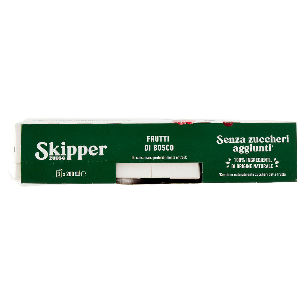 SUCCO FRUTTI DI BOSCO SENZA ZUCCHERI SKIPPER CLUSTER BRIK ML 200 X 3 - 4