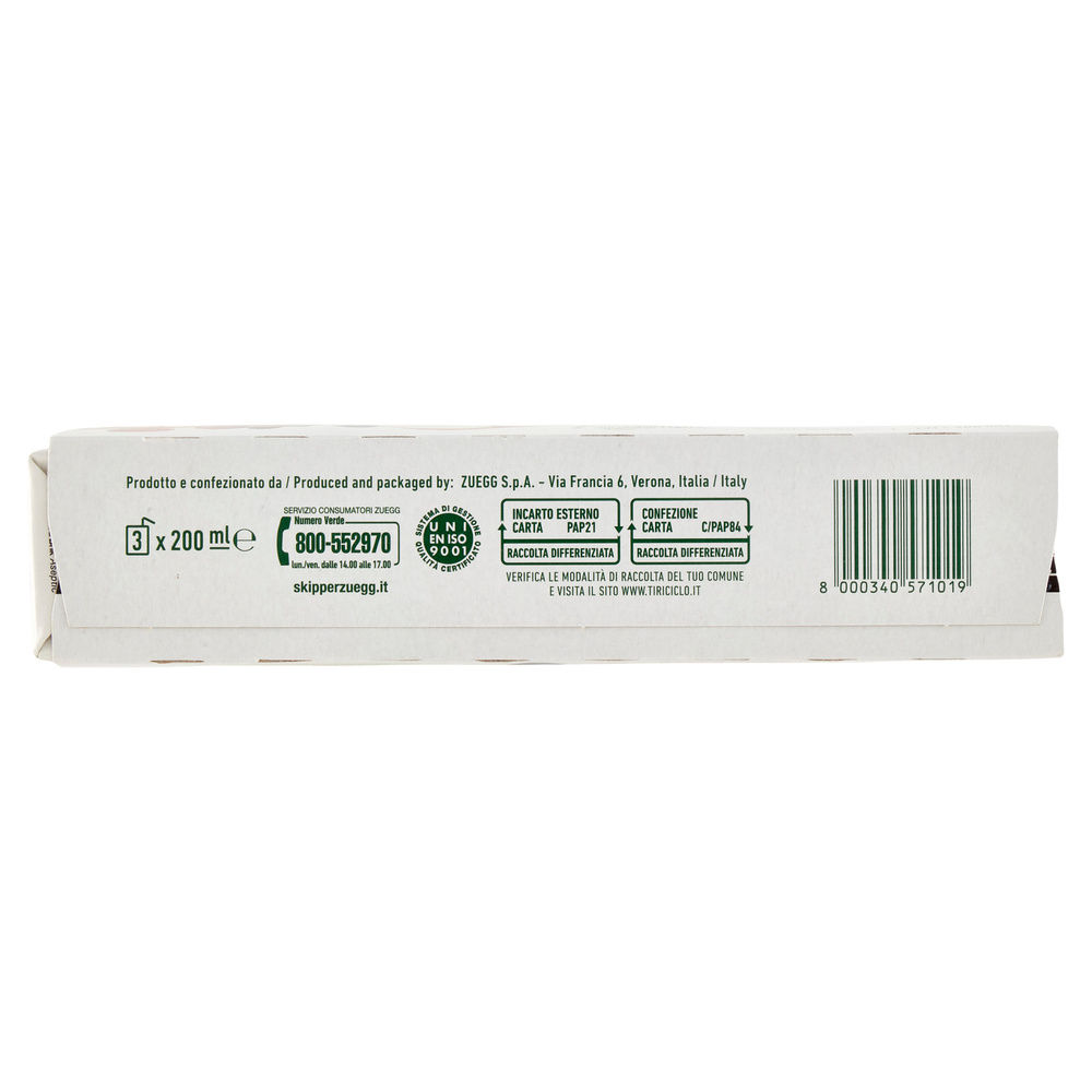 SUCCO FRUTTI DI BOSCO SENZA ZUCCHERI SKIPPER CLUSTER BRIK ML 200 X 3 - 6